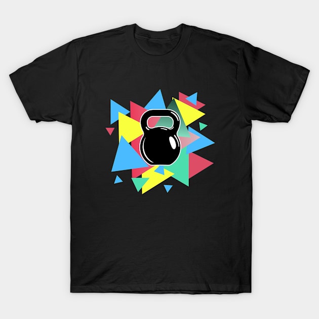 Kettlebell - Kettlebell Colorful T-Shirt by Kudostees